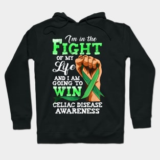 Celiac Disease Awareness Green Ribbon Hoodie